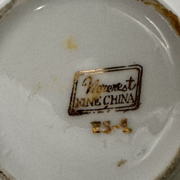 Eastern Star Sugar Bowl and 3 Saucers – Masonic Freemason - Picture 11 of 11